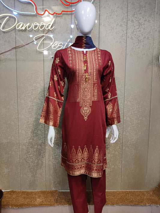 Z Jacquard Lawn-3PC