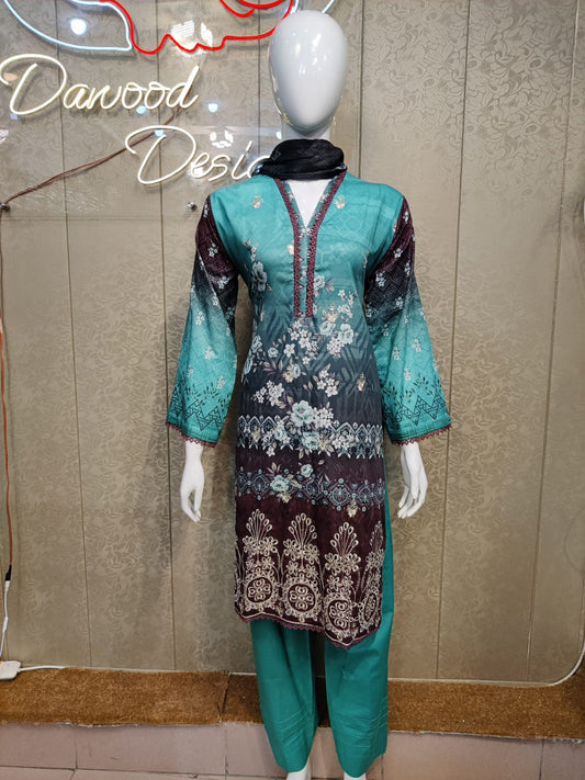 AU Emb Lawn-3PC