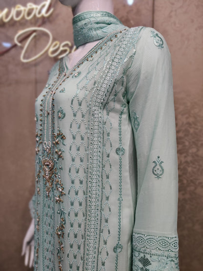 AU Emb Chiffon-3PC