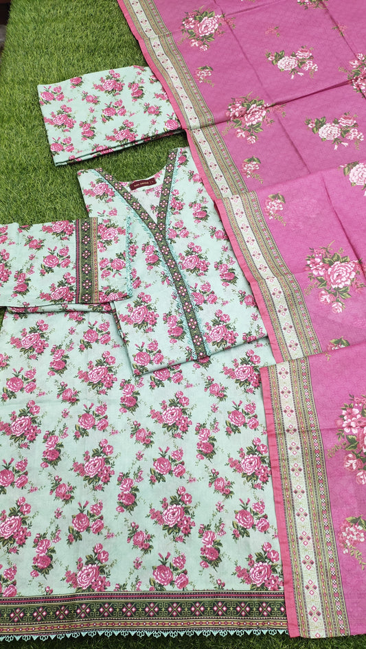Bin Saeed Digital Printed Lawn 3PC