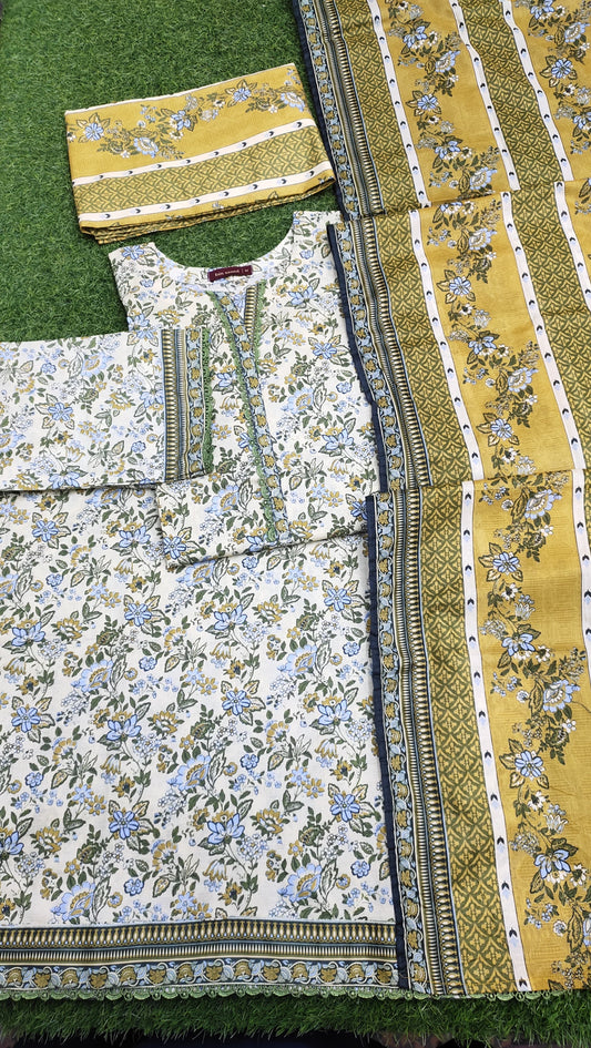 Bin Saeed Digital Printed Lawn 3PC