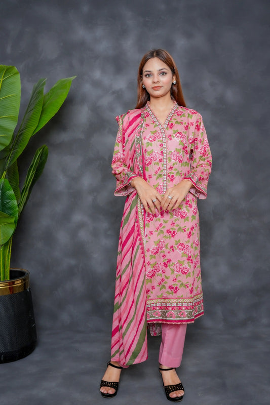 Bin Saeed Digital Printed Lawn 3PC