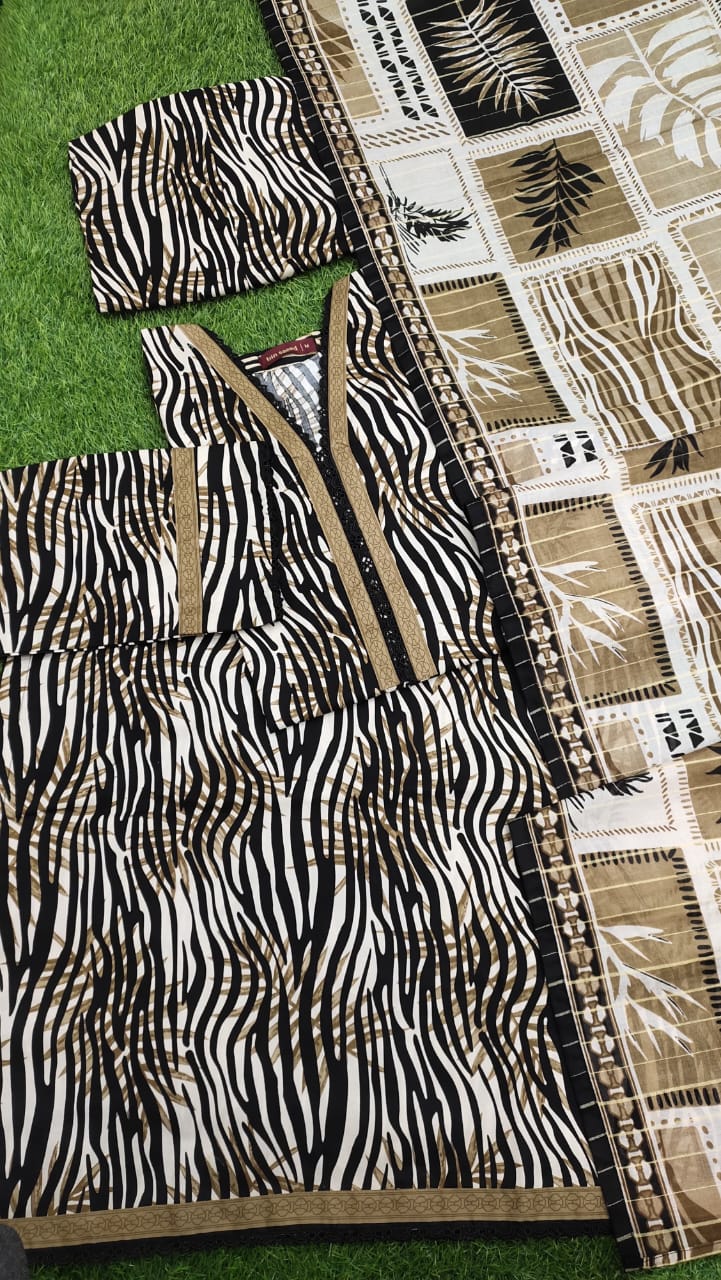 Bin Saeed Printed Lawn-3PC